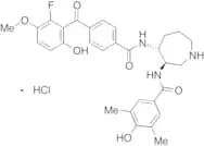 N-[(3R,4R)-4-[[4-(2-Fluoro-6-hydroxy-3-methoxybenzoyl)benzoyl]amino]hexahydro-1H-azepin-3-yl]-4-hy…