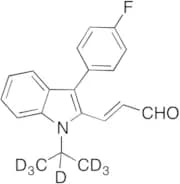 (E)-3-(3-(4-Fluorophenyl)-1-isopropyl-1H-indol-2-yl)acrylaldehyde-d7