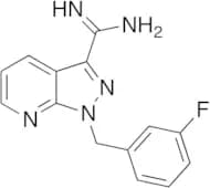 1-​[(3-Fluorophenyl)​methyl]​-1H-​pyrazolo[3,​4-​b]​pyridine-​3-​carboximidamide