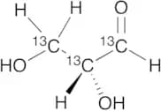 D-Glyceraldehyde-1,2,3-13C3 (Aqueous Solution)