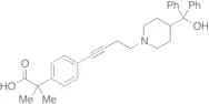 4-[4-[4-(Hydroxydiphenylmethyl)-1-piperidinyl]-1-butyn-1-yl]-α,α-dimethyl-benzeneacetic Acid