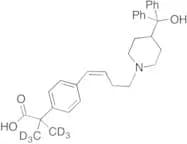 (Z)-4-[4-[4-(Hydroxydiphenylmethyl)-1-piperidinyl]-1-buten-1-yl]-α,α-dimethyl-benzeneacetic Acid-d6