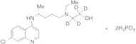 (R)-(-)-Hydroxy Chloroquine-d4 Diphosphate