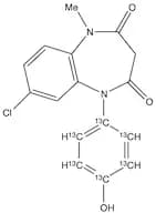 4’-Hydroxy Clobazam-13C6