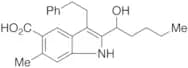 2-(1-Hydroxypentyl)-6-methyl-3-(2-phenylethyl)-1H-indole-5-carboxylic Acid