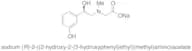N-[(2R)-2-Hydroxy-2-(3-hydroxyphenyl)ethyl]-N-methyl-glycine Sodium Salt