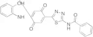 N-(5-(4-((2-Hydroxyphenyl)amino)-3,6-dioxocyclohexa-1,4-dien-1-yl)-1,3,4-thiadiazol-2-yl)benzamide
