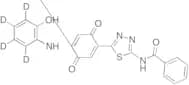 N-(5-(4-((3,4,5,6-D4-2-Hydroxyphenyl)amino)-3,6-dioxocyclohexa-1,4-dien-1-yl)-1,3,4-thiadiazol-2-y…