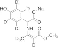 4-Hydroxy-α-[[(1Z)-3-methoxy-1-methyl-3-oxo-1-propen-1-yl-d4]amino]-benzene-d4acetic Acid Sodium S…