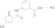 3-[[[(2S,4S)-4-Hydroxy-2-pyrrolidinyl]carbonyl]amino]benzoic Acid Hydrochloride