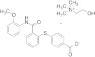 2-Hydroxy-N,N,N-trimethylethanaminium 4-((2-((2-Methoxyphenyl)carbamoyl)phenyl)thio)benzoate