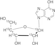 (-)-Inosine-1',2',3',4',5'-13C5