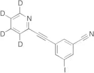3-Iodo-5-[2-(2-pyridinyl)ethynyl]-benzonitrile-d4