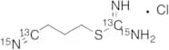4-Isothioureidobutyronitrile-13C2, 15N3 Hydrochloride