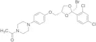 (2S-​cis)​-1-​Acetyl-​4-​[4-​[[2-​(bromomethyl)​-​2-​(2,​4-​dichlorophenyl)​-​1,​3-​dioxolan-​4-​y…