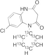 N-Desmethyl Clobazam-13C6 (100 µg/mL in Acetonitrile)