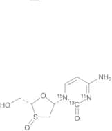Lamivudine-13C,15N2 S-Oxide (Mixture of Diastereomers)
