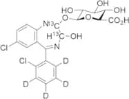 Lorazepam 2-O-β-D-Glucuronide-D4, 13C2