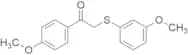 1-(4-Methoxyphenyl)-2-((3-methoxyphenyl)-thio)ethanone