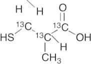 3-Mercapto-2-methylpropanoic Acid -13C3