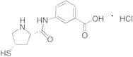 3-((2S,4S)-4-Mercaptopyrrolidine-2-carboxamido)benzoic Acid Hydrochloride