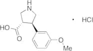 (3S,4R)-4-(3-Methoxyphenyl)-3-pyrrolidinecarboxylic Acid Hydrochloride