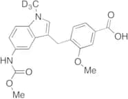 3-Methoxy-4-[[5-[(methoxycarbonyl)amino]-1-methyl-d3-1H-indol-3-yl]methyl]benzoic Acid