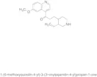 1-(6-Methoxyquinolin-4-yl)-3-(3-vinylpiperidin-4-yl)propan-1-one