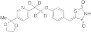 5-[4-[2-[5-(2-Methyl-1,3-dioxolan-2-yl)-2-pyridyl]ethoxy-d4]benzylidene]-2,4-thiazolidinedione