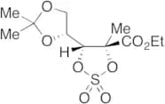 2-C-Methyl-4,5-O-(1-methylethylidene)-D-arabinonic Acid Ethyl Ester Cyclic Sulfate