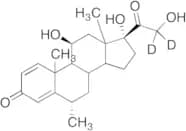 1,4-Pregnadien-6α-methyl-11β,17α,21-triol-3,20-dione-21,21-d2