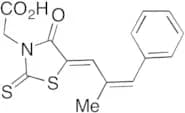 (Z,Z)-5-(2-Methyl-3-phenyl-propenylidene)-4-oxo-2-thioxo-3-thiazolidineacetic Acid