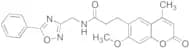 7-Methoxy-4-methyl-2-oxo-N-[(5-phenyl-1,2,4-oxadiazol-3-yl)methyl]-2H-1-benzopyran-6-propanamide