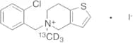 N-Methyl Ticlopidine-13C,D3 Iodide