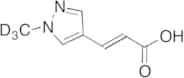 (2E)-3-(1-Methyl-1H-pyrazol-4-yl)-2-propenoic Acid-d3