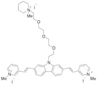 3,3'-((1E,1'E)-(9-(2-(2-(2-(2-(1-methylpiperidin-1-ium-1-yl)ethoxy)ethoxy)ethoxy)ethyl)-9H-carbazo…