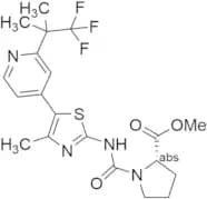 Methyl ((4-methyl-5-(2-(1,1,1-trifluoro-2-methylpropan-2-yl)pyridin-4-yl)thiazol-2-yl)carbamoyl)-L…