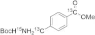 Methyl 4-[[(Tert-butoxycarbonyl)amino]methyl]benzoate-13C2,15N
