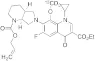 Moxifloxacin-13C,D3 N-Allyloxycarbonate 3’-Ethyl Ester