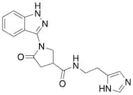 N-​[2-​(1H-Imidazol-​5-​yl)​ethyl]​-​1-​(1H-​indazol-​3-​yl)​-​5-​oxo-3-​pyrrolidinecarboxami​de
