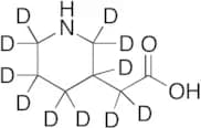 3-Piperidineacetic Acid-d11
