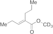 (E/Z)-2-Propyl-2-pentenoic Acid Methyl Ester-d3