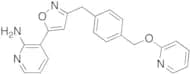 3-[3-[[4-[(2-Pyridinyloxy)methyl]phenyl]methyl]-5-isoxazolyl]-2-pyridinamine