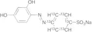Sodium (E)-4-(2,4-Dihydroxyphenyl)diazenyl)benzenesulfonate (13C6)