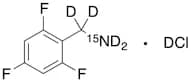 2,​4,​6-​Trifluorobenzenemethanamine-d4,15N Deuterium Chloride