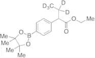 2-[4-(4,4,5,5-Tetramethyl-[1,3,2]dioxaborolan-2-yl)phenyl]butyric Acid Ethyl Ester-d5