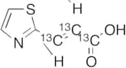 (2E)-3-(2-Thiazolyl)-2-propenoic Acid-13C3