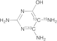 2,4,5-Triamino-6-pyrimidinol-13C2,15N