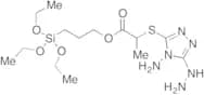 3-(Triethoxysilyl)propyl 2-((4-amino-5-hydrazinyl-4H-1,2,4-triazol-3-yl)thio)propanoate